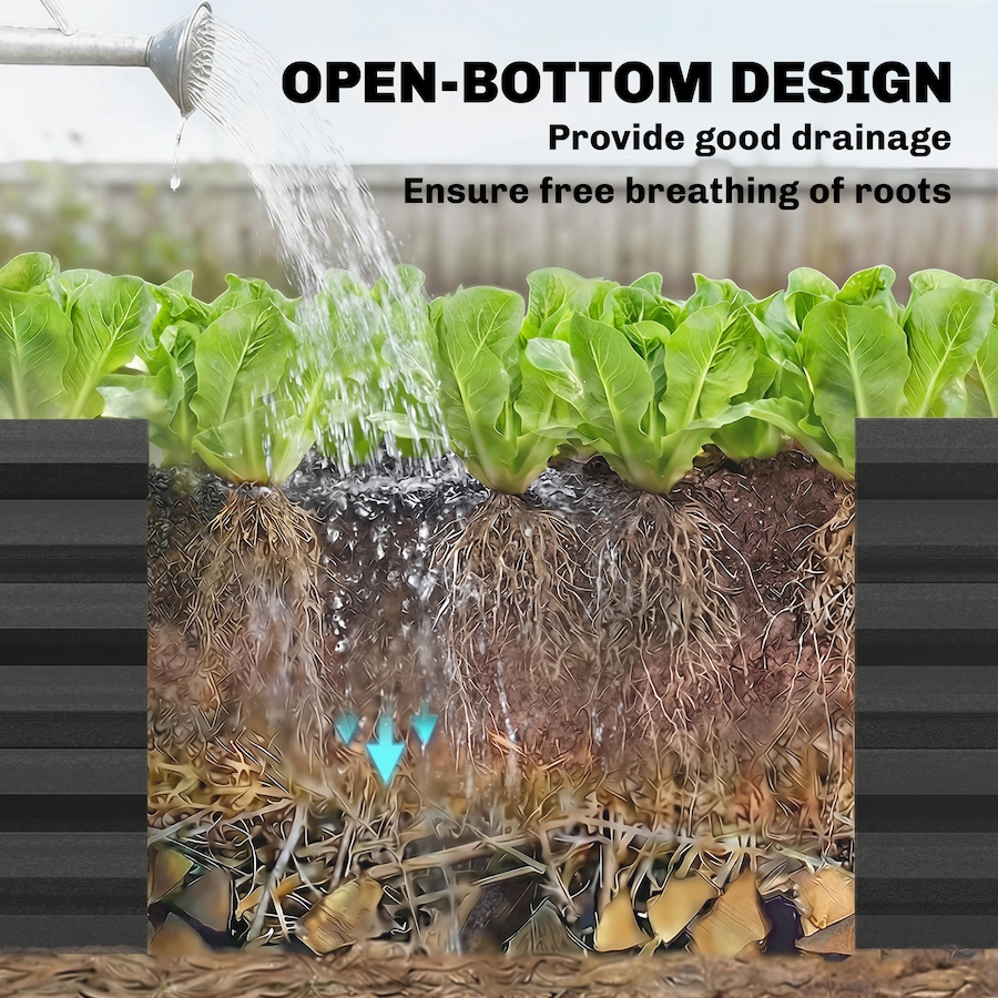 Image 980735_ALTMORE15.jpg, Product 980-735 / Price $149.99 - $159.00, Outsunny 9.8 x 5.9 x 7.5 ft Galvanized Raised Garden Bed with Trellis from Outsunny on TSC.ca's Home & Garden department