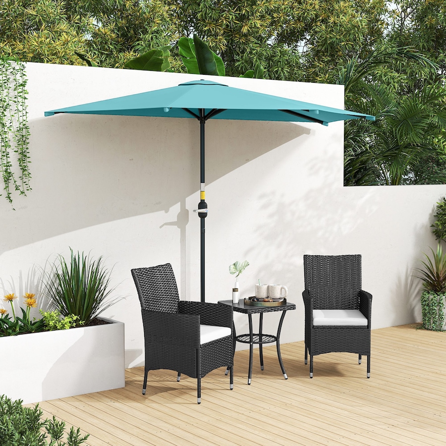 Image 980736_ALTMORE25.jpg, Product 980-736 / Price $59.99, Outsunny 9.8ft Half Umbrella Patio Parasol Sun Shade, Crank Handle from Outsunny on TSC.ca's Home & Garden department