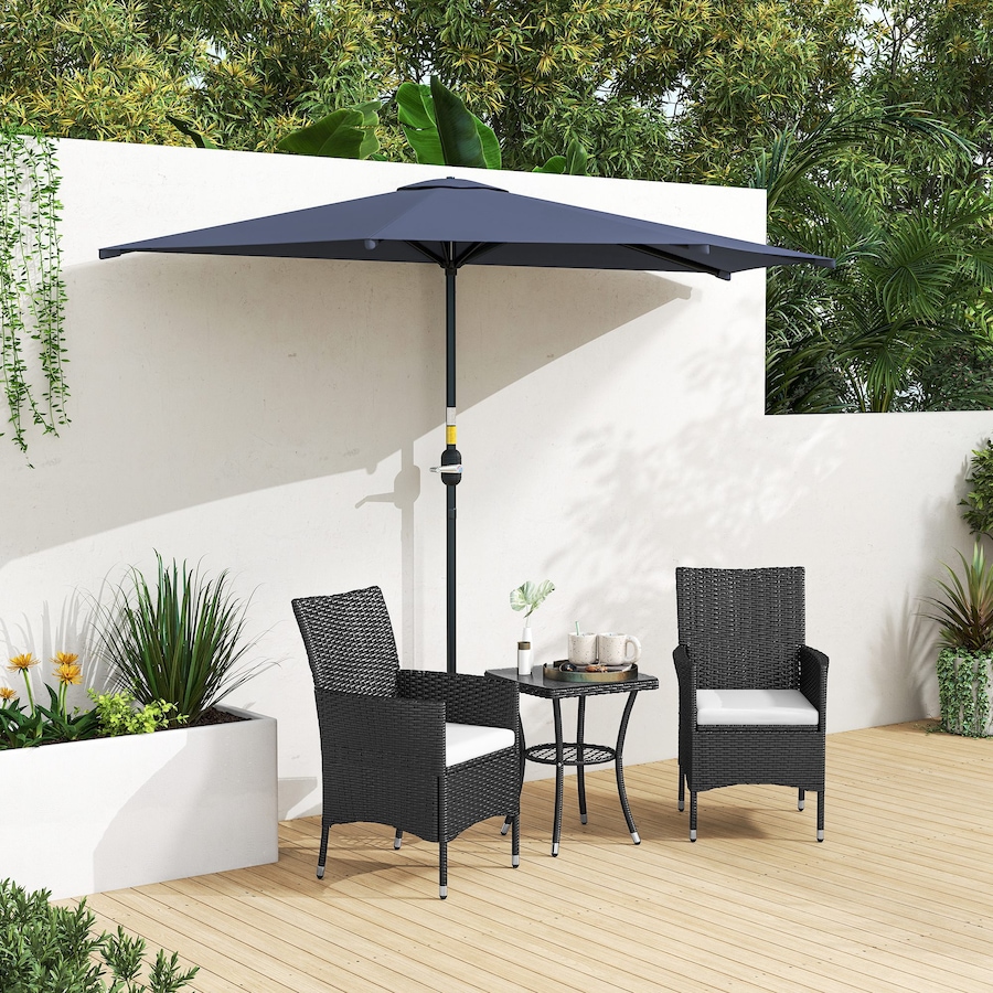 Image 980736_ALTMORE8.jpg, Product 980-736 / Price $59.99, Outsunny 9.8ft Half Umbrella Patio Parasol Sun Shade, Crank Handle from Outsunny on TSC.ca's Home & Garden department