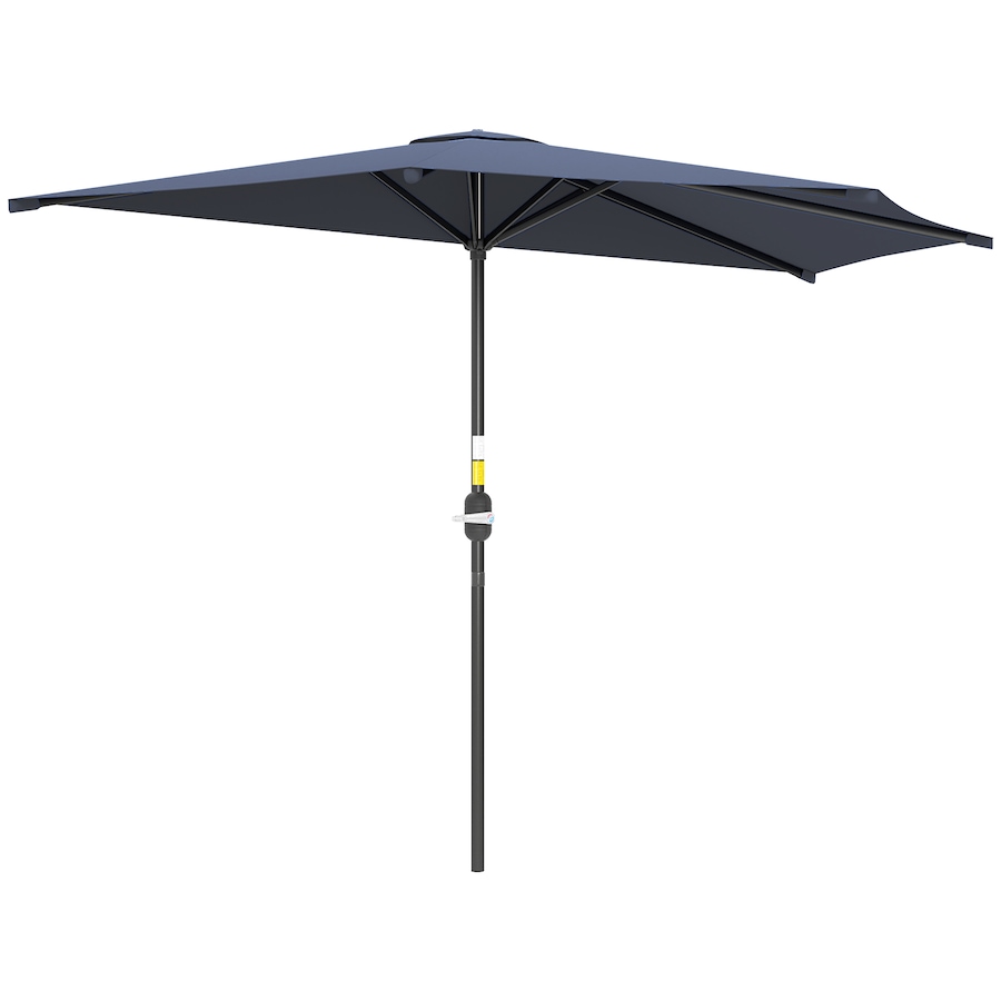 Image 980736_ST01.jpg, Product 980-736 / Price $59.99, Outsunny 9.8ft Half Umbrella Patio Parasol Sun Shade, Crank Handle from Outsunny on TSC.ca's Home & Garden department