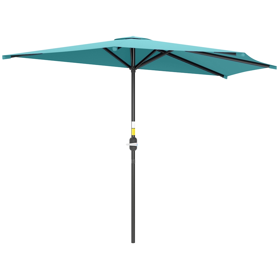 Image 980736_ST03.jpg, Product 980-736 / Price $59.99, Outsunny 9.8ft Half Umbrella Patio Parasol Sun Shade, Crank Handle from Outsunny on TSC.ca's Home & Garden department
