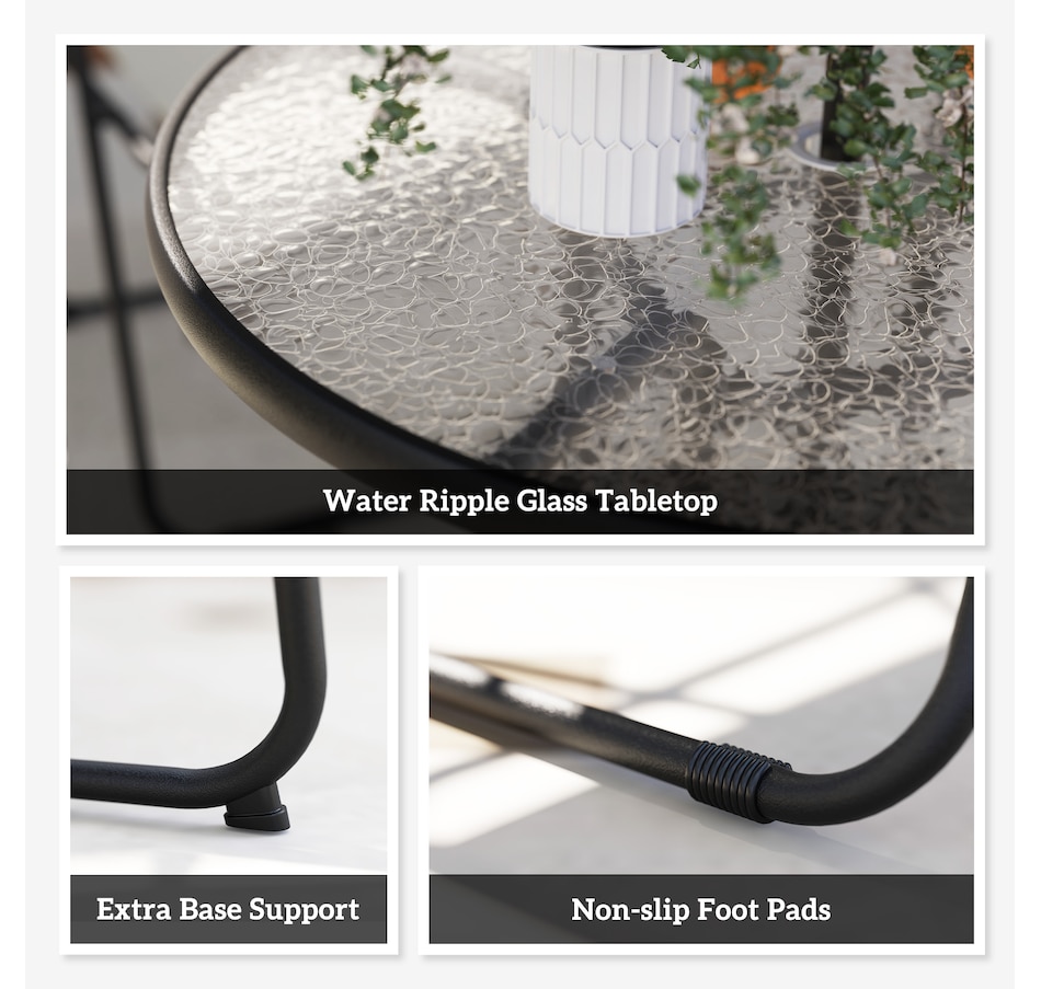 Image 980739_ALTMORE15.jpg, Product 980-739 / Price $199.99 - $209.99, Outsunny Patio Dining Set with Umbrella, Folding Outdoor Patio Set from Outsunny on TSC.ca's Home & Garden department