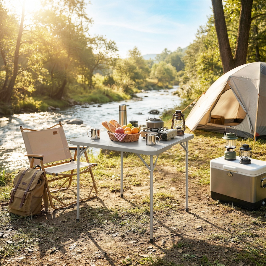 Image 980741_ALTMORE16.jpg, Product 980-741 / Price $74.99, Outsunny Folding Picnic Table 34" x 34" Indoor Outdoor Use from Outsunny on TSC.ca's Health & Fitness department
