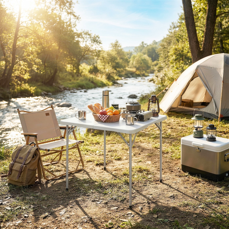 Image 980741_ALTMORE7.jpg, Product 980-741 / Price $74.99, Outsunny Folding Picnic Table 34" x 34" Indoor Outdoor Use from Outsunny on TSC.ca's Health & Fitness department