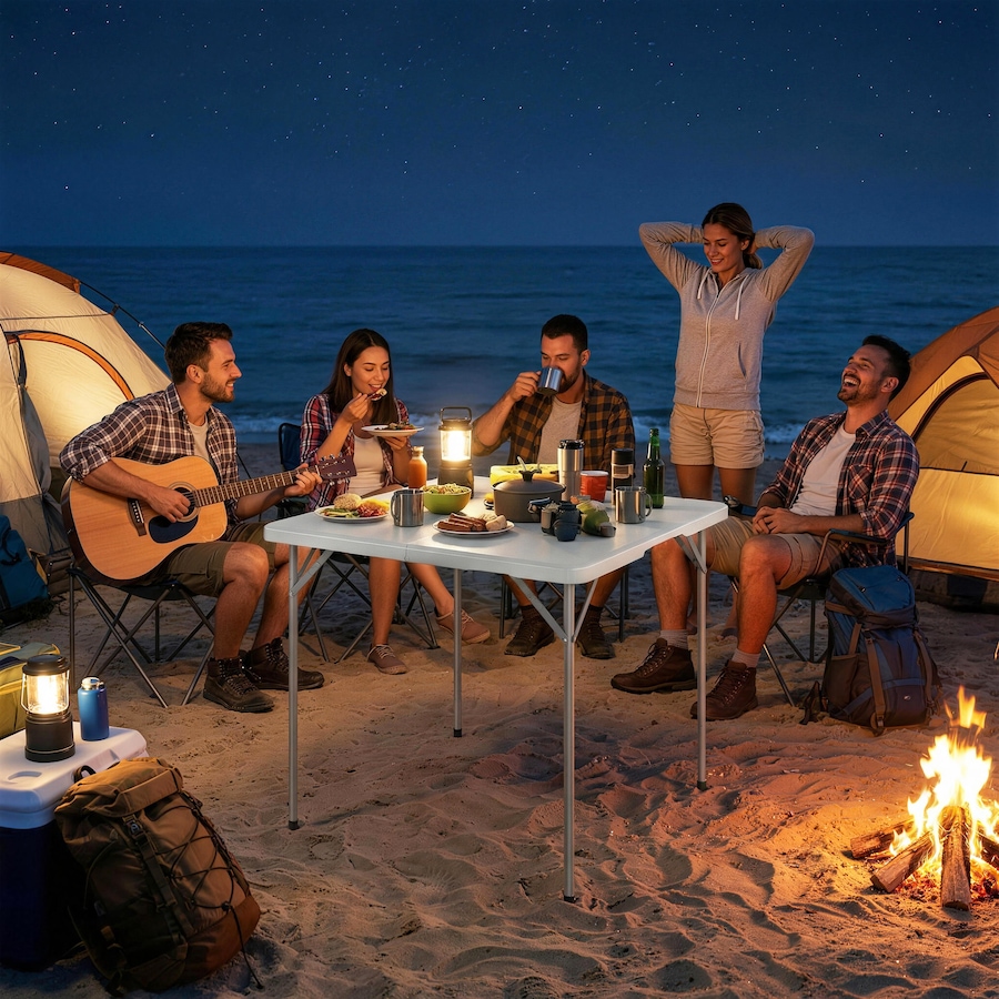 Image 980741_ALTMORE8.jpg, Product 980-741 / Price $74.99, Outsunny Folding Picnic Table 34" x 34" Indoor Outdoor Use from Outsunny on TSC.ca's Health & Fitness department