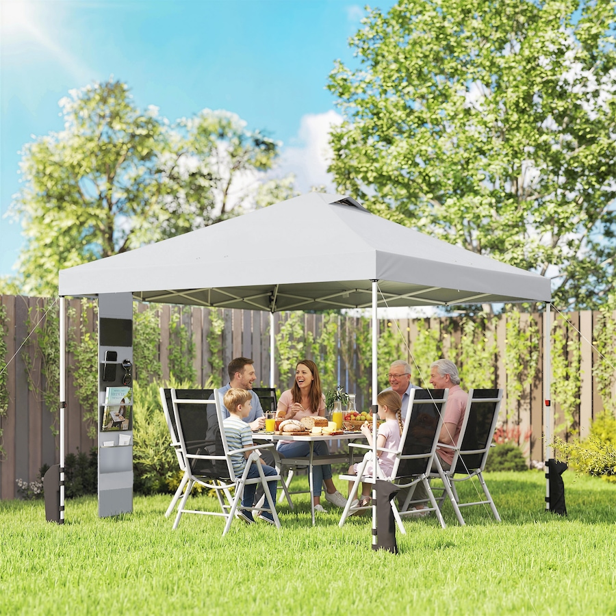 Image 980743_ALTMORE1.jpg, Product 980-743 / Price $129.99, Outsunny 9.6 x 9.6 ft Pop Up Canopy Tent with Pockets, 1-Button Push from Outsunny on TSC.ca's Home & Garden department