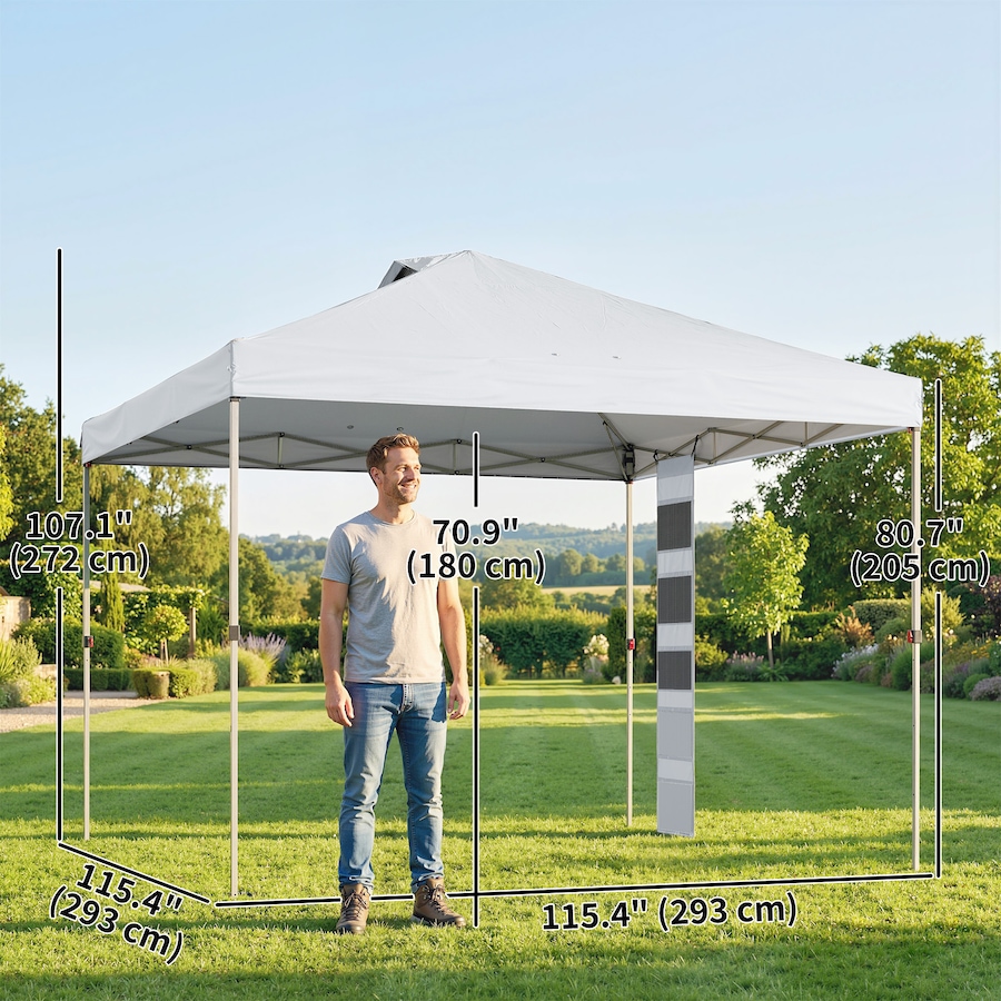 Image 980743_ALTMORE2.jpg, Product 980-743 / Price $129.99, Outsunny 9.6 x 9.6 ft Pop Up Canopy Tent with Pockets, 1-Button Push from Outsunny on TSC.ca's Home & Garden department