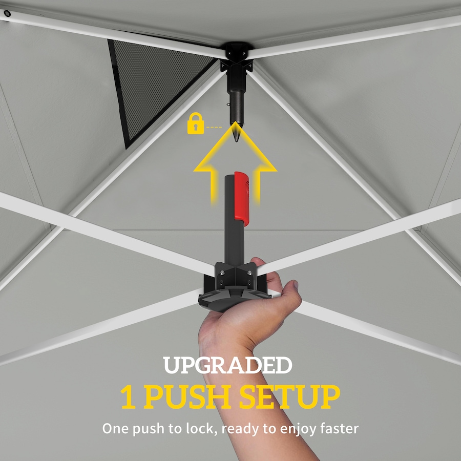 Image 980743_ALTMORE4.jpg, Product 980-743 / Price $129.99, Outsunny 9.6 x 9.6 ft Pop Up Canopy Tent with Pockets, 1-Button Push from Outsunny on TSC.ca's Home & Garden department