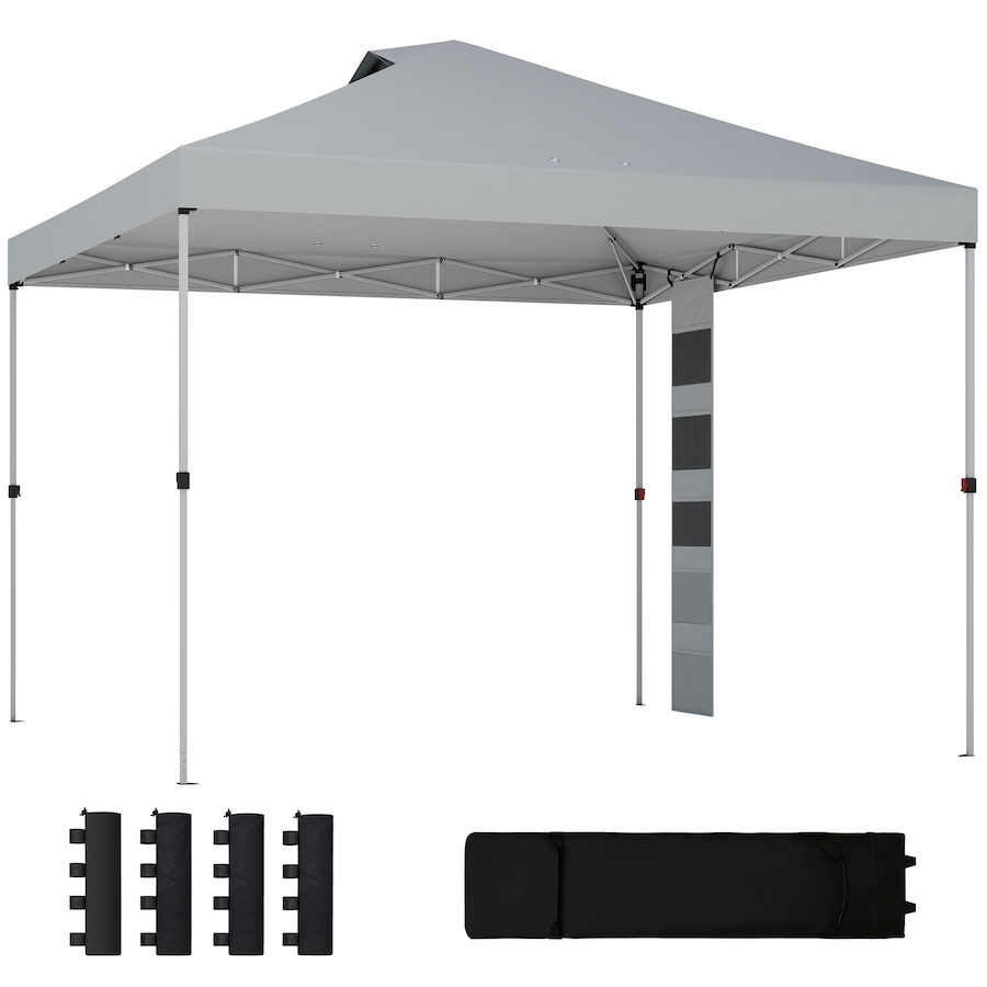 Image 980743_ST02.jpg, Product 980-743 / Price $129.99, Outsunny 9.6 x 9.6 ft Pop Up Canopy Tent with Pockets, 1-Button Push from Outsunny on TSC.ca's Home & Garden department