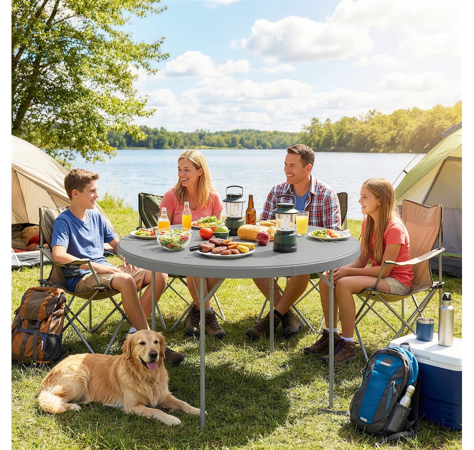 Image 980745_ALTMORE1.jpg, Product 980-745 / Price $119.99, Outsunny 4ft Folding Picnic Table with Anti-Slip Foot Pads from Outsunny on TSC.ca's Health & Fitness department