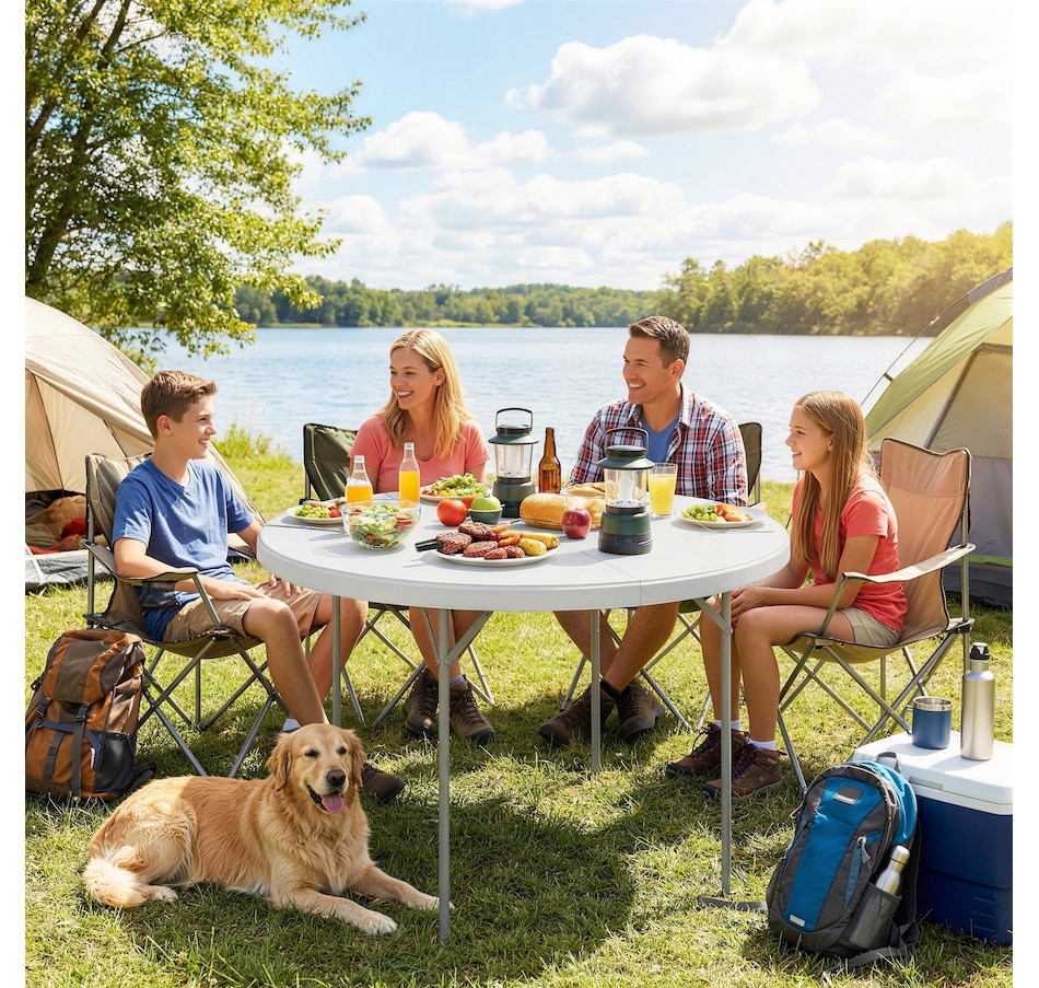 Image 980745_ALTMORE10.jpg, Product 980-745 / Price $119.99, Outsunny 4ft Folding Picnic Table with Anti-Slip Foot Pads from Outsunny on TSC.ca's Health & Fitness department