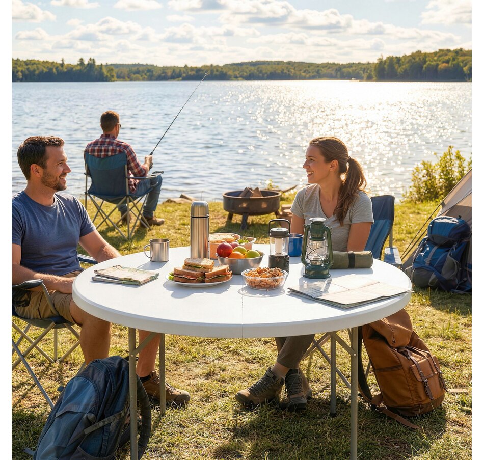 Image 980745_ALTMORE15.jpg, Product 980-745 / Price $119.99, Outsunny 4ft Folding Picnic Table with Anti-Slip Foot Pads from Outsunny on TSC.ca's Health & Fitness department