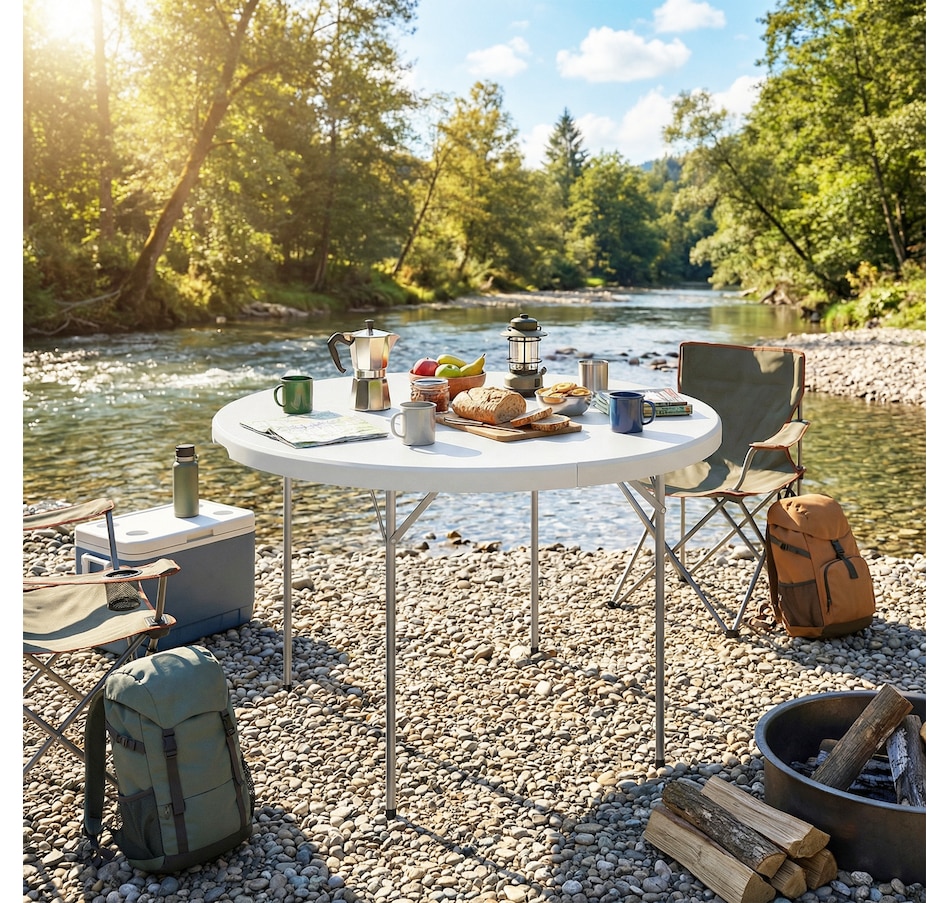 Image 980745_ALTMORE16.jpg, Product 980-745 / Price $119.99, Outsunny 4ft Folding Picnic Table with Anti-Slip Foot Pads from Outsunny on TSC.ca's Health & Fitness department