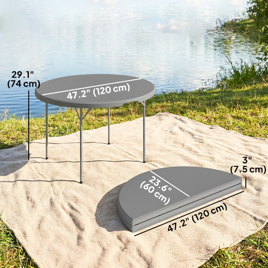 Image 980745_ALTMORE2.jpg, Product 980-745 / Price $129.99, Outsunny 4ft Folding Picnic Table with Anti-Slip Foot Pads from Outsunny on TSC.ca's Health & Fitness department