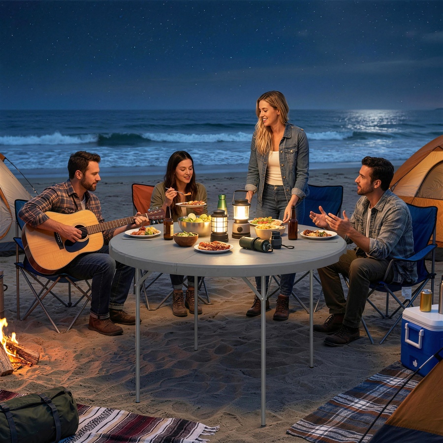 Image 980745_ALTMORE8.jpg, Product 980-745 / Price $129.99, Outsunny 4ft Folding Picnic Table with Anti-Slip Foot Pads from Outsunny on TSC.ca's Health & Fitness department