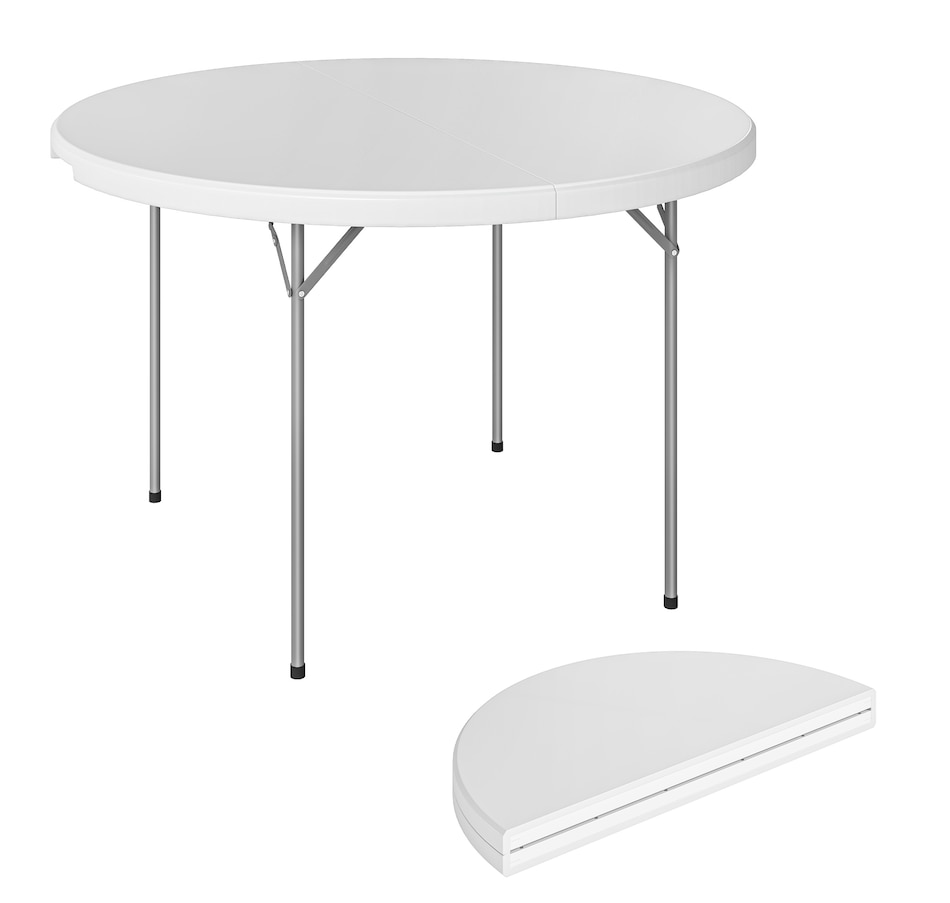 Image 980745_ST02.jpg, Product 980-745 / Price $119.99, Outsunny 4ft Folding Picnic Table with Anti-Slip Foot Pads from Outsunny on TSC.ca's Health & Fitness department