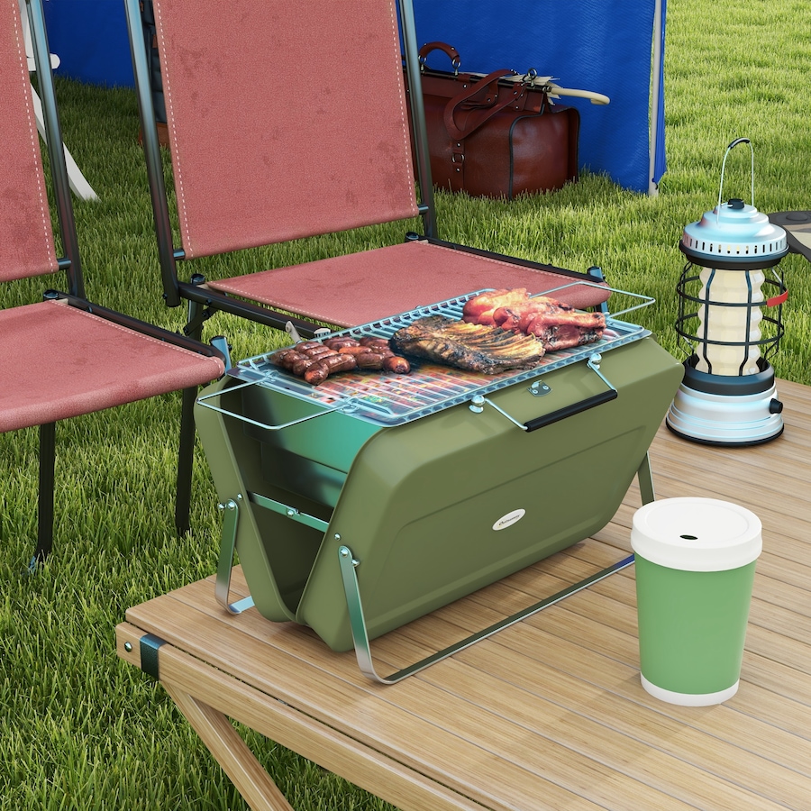Image 980776_ALTMORE1.jpg, Product 980-776 / Price $59.99, Outsunny Portable Mini Charcoal Barbecue Grill, Folding Tabletop BBQ Grill from Outsunny on TSC.ca's department