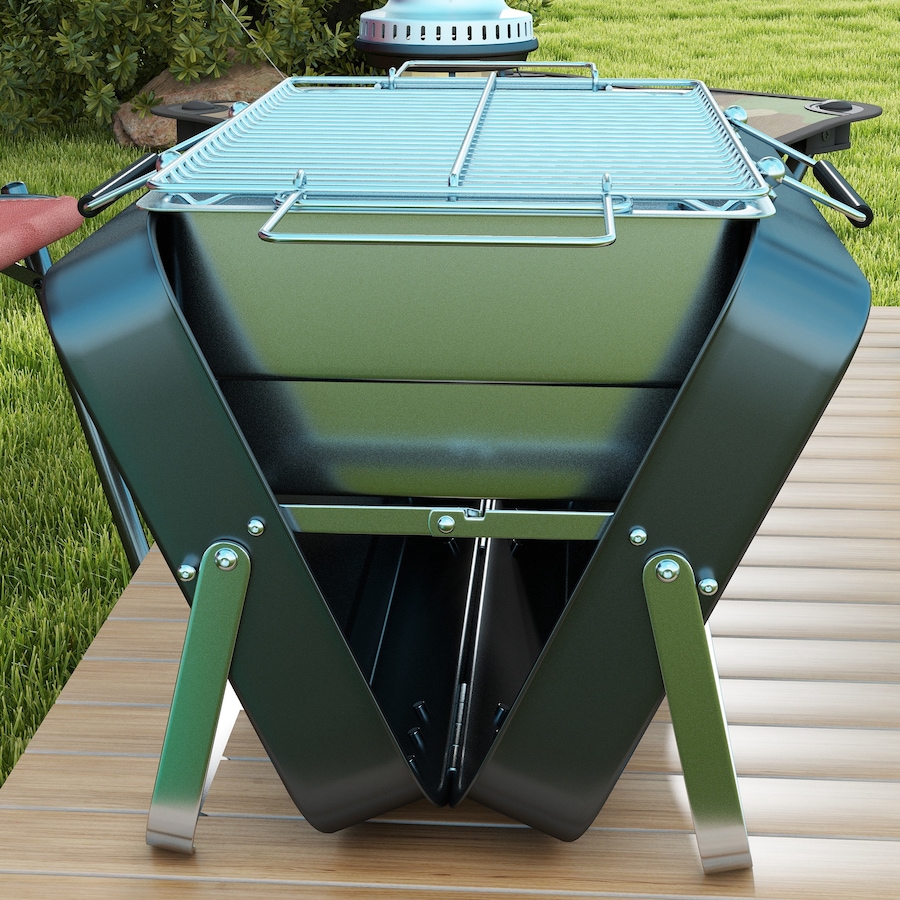 Image 980776_ALTMORE15.jpg, Product 980-776 / Price $59.99, Outsunny Portable Mini Charcoal Barbecue Grill, Folding Tabletop BBQ Grill from Outsunny on TSC.ca's department