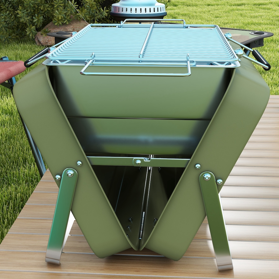 Image 980776_ALTMORE6.jpg, Product 980-776 / Price $59.99, Outsunny Portable Mini Charcoal Barbecue Grill, Folding Tabletop BBQ Grill from Outsunny on TSC.ca's department
