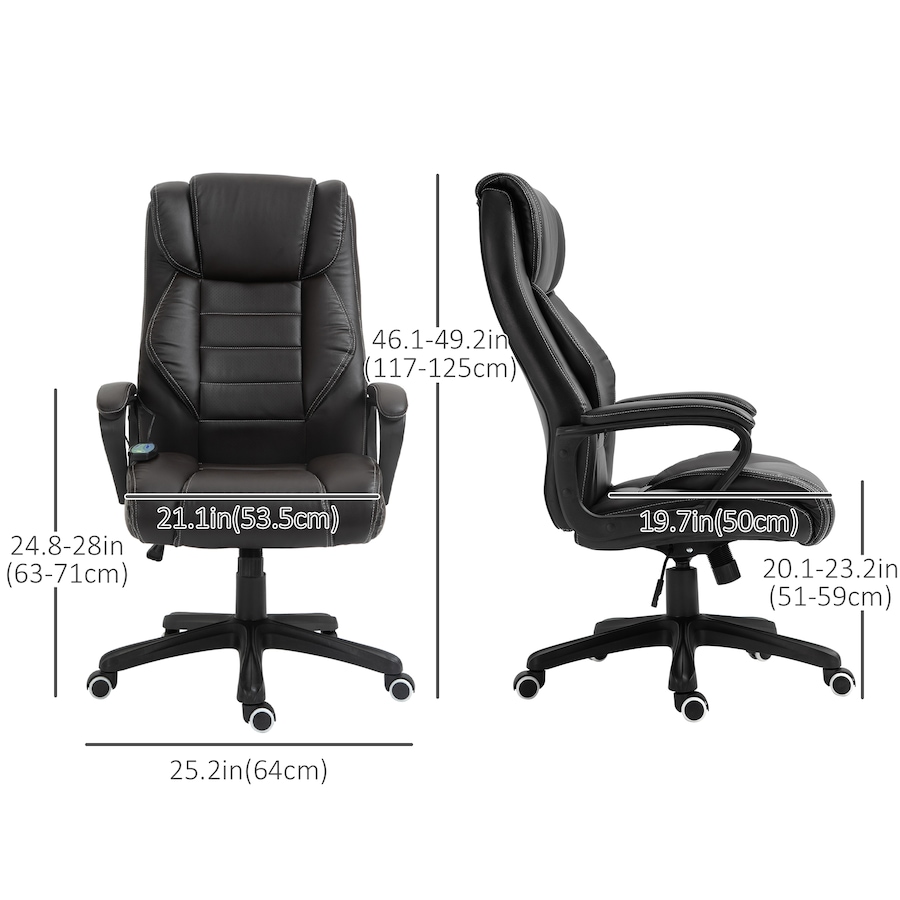 Image 980784_ALTMORE11.jpg, Product 980-784 / Price $176.99 - $179.99, Vinsetto High Back 6 Points Vibration Massage Executive Office Chair from Vinsetto on TSC.ca's Home & Garden department