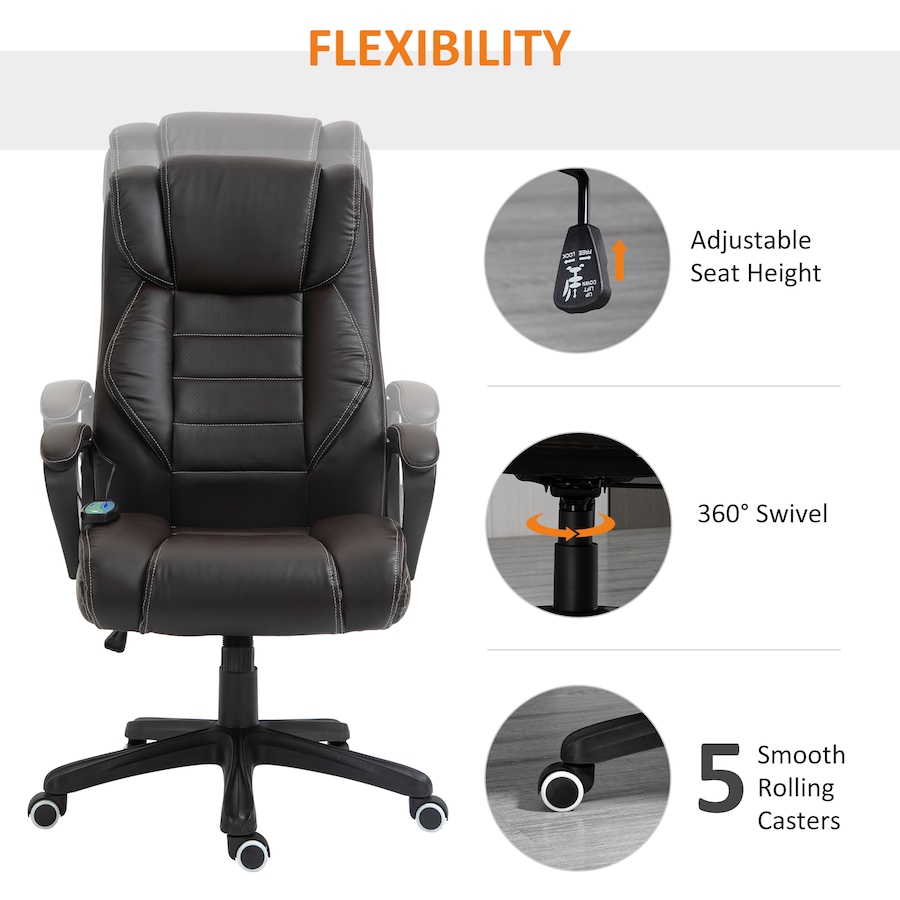Image 980784_ALTMORE14.jpg, Product 980-784 / Price $176.99 - $179.99, Vinsetto High Back 6 Points Vibration Massage Executive Office Chair from Vinsetto on TSC.ca's Home & Garden department