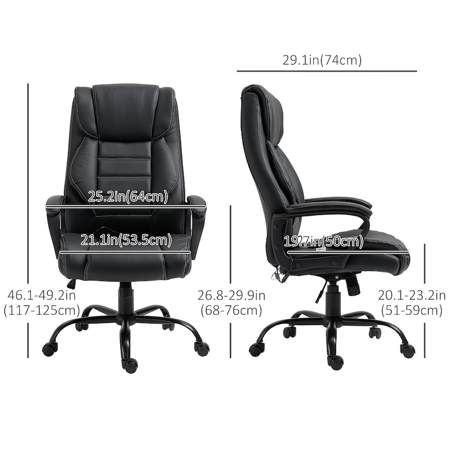 Image 980784_ALTMORE19.jpg, Product 980-784 / Price $176.99 - $179.99, Vinsetto High Back 6 Points Vibration Massage Executive Office Chair from Vinsetto on TSC.ca's Home & Garden department
