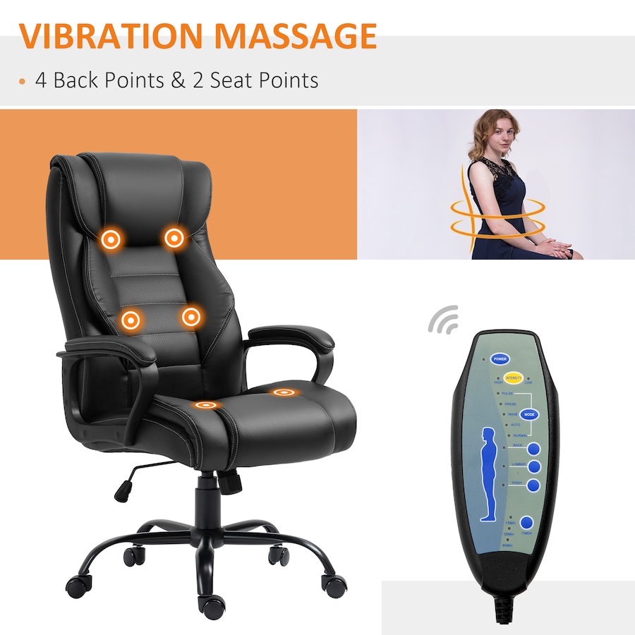 Image 980784_ALTMORE20.jpg, Product 980-784 / Price $176.99 - $179.99, Vinsetto High Back 6 Points Vibration Massage Executive Office Chair from Vinsetto on TSC.ca's Home & Garden department