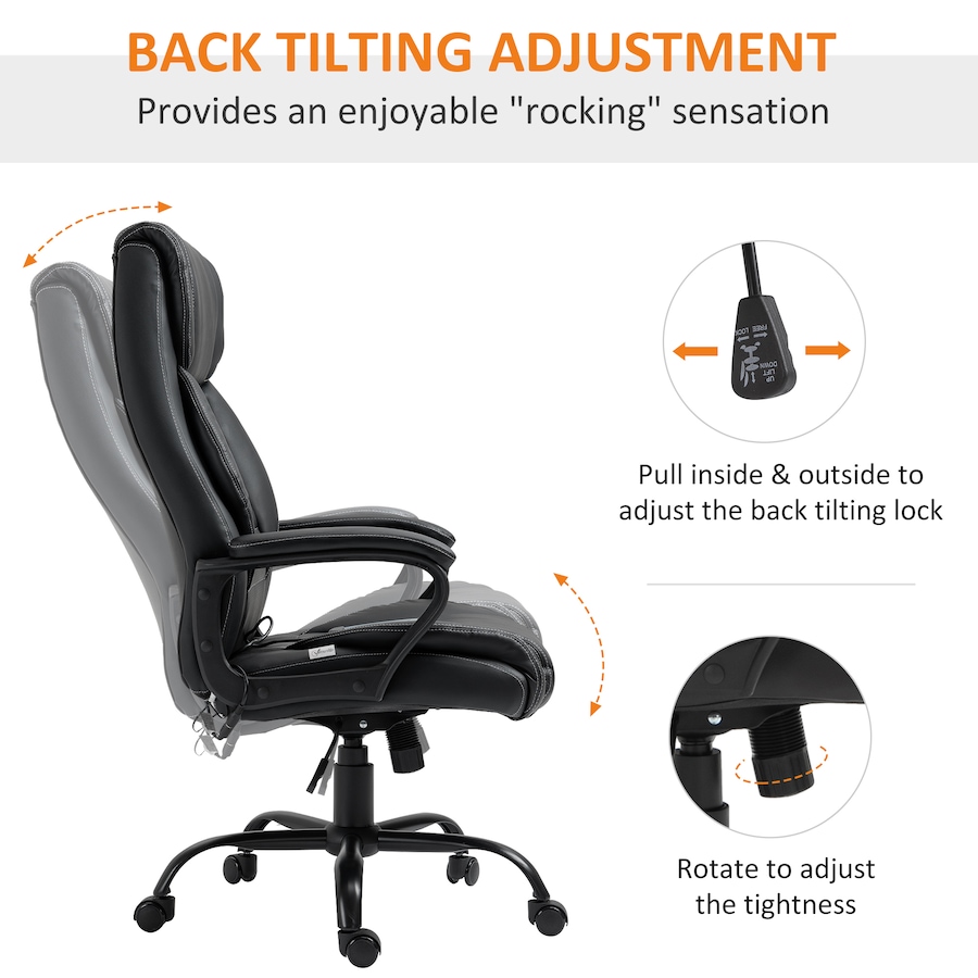 Image 980784_ALTMORE23.jpg, Product 980-784 / Price $176.99 - $179.99, Vinsetto High Back 6 Points Vibration Massage Executive Office Chair from Vinsetto on TSC.ca's Home & Garden department