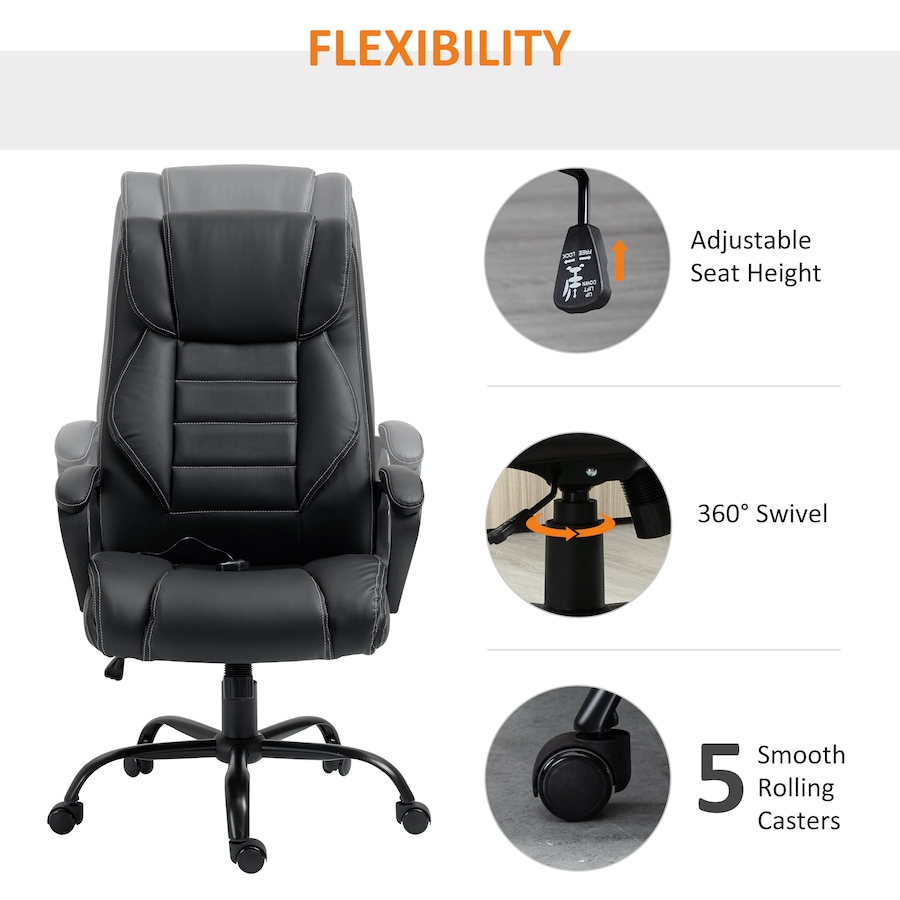 Image 980784_ALTMORE24.jpg, Product 980-784 / Price $176.99 - $179.99, Vinsetto High Back 6 Points Vibration Massage Executive Office Chair from Vinsetto on TSC.ca's Home & Garden department