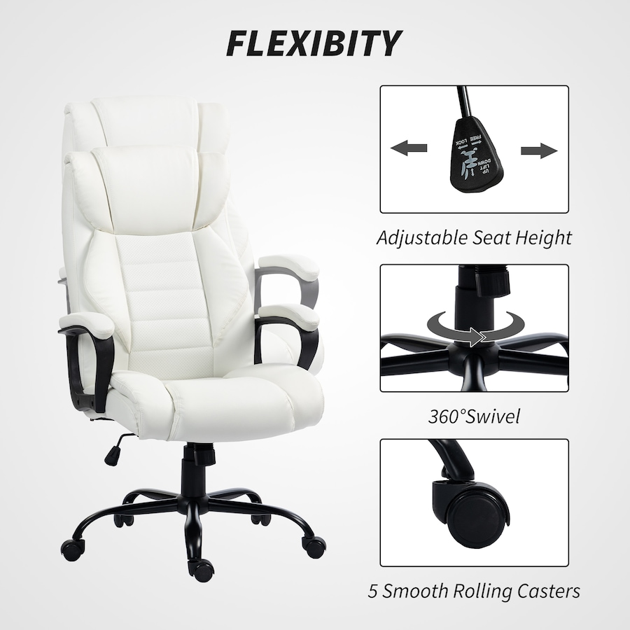 Image 980784_ALTMORE4.jpg, Product 980-784 / Price $176.99 - $179.99, Vinsetto High Back 6 Points Vibration Massage Executive Office Chair from Vinsetto on TSC.ca's Home & Garden department