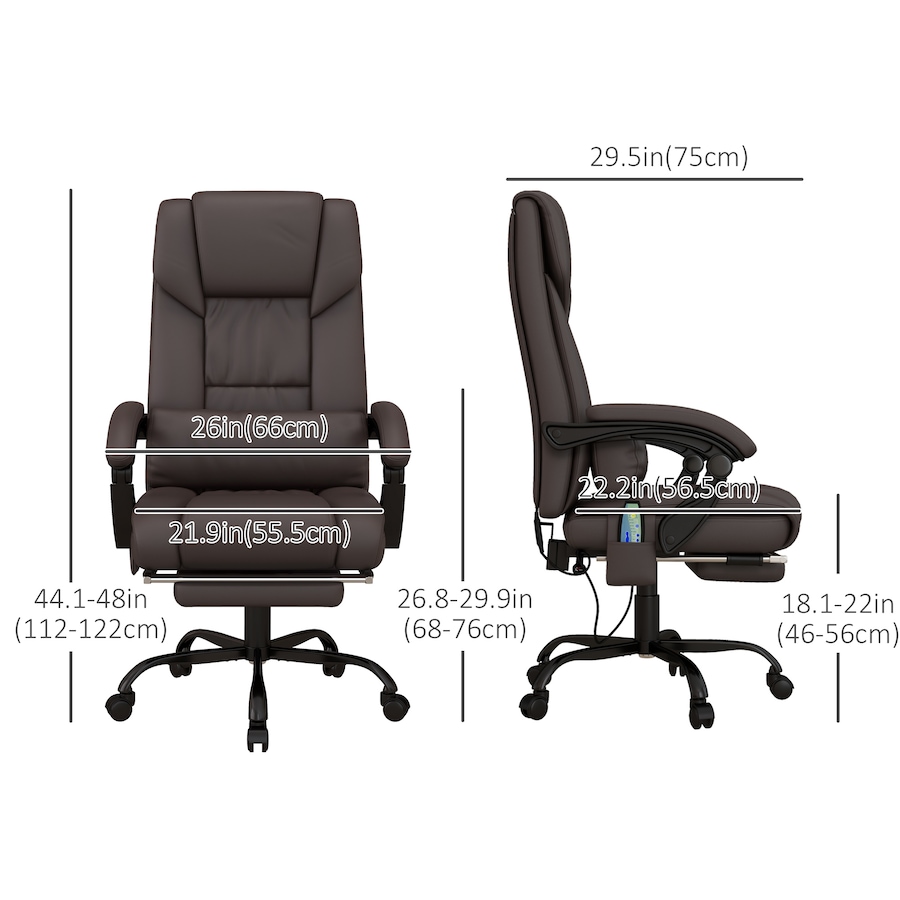 Image 980785_ALTMORE11.jpg, Product 980-785 / Price $194.99, Vinsetto Massage Office Chair with 6 Vibration Points, Executive Office Chair from Vinsetto on TSC.ca's Home & Garden department