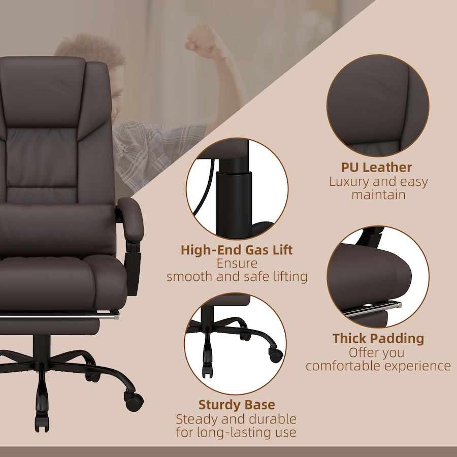 Image 980785_ALTMORE16.jpg, Product 980-785 / Price $194.99, Vinsetto Massage Office Chair with 6 Vibration Points, Executive Office Chair from Vinsetto on TSC.ca's Home & Garden department
