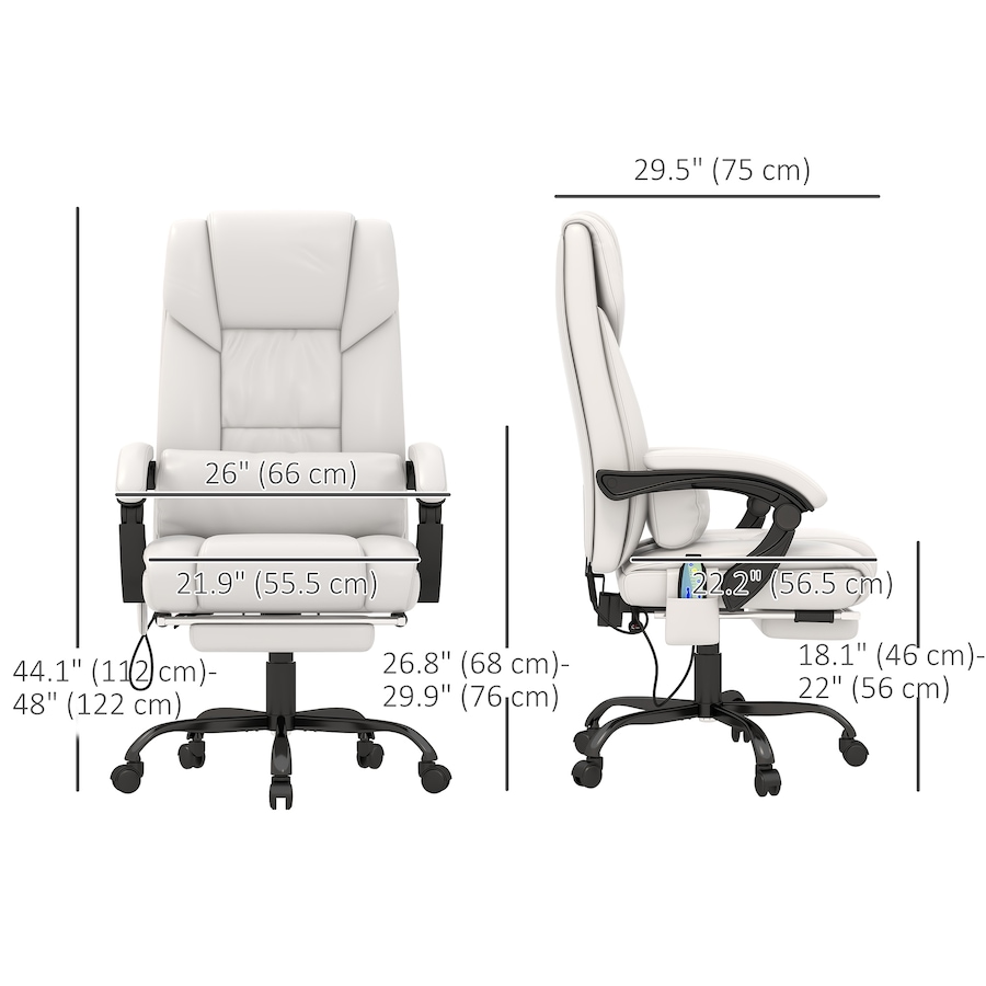 Image 980785_ALTMORE2.jpg, Product 980-785 / Price $194.99, Vinsetto Massage Office Chair with 6 Vibration Points, Executive Office Chair from Vinsetto on TSC.ca's Home & Garden department