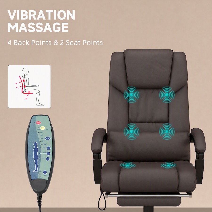 Image 980785_ALTMORE28.jpg, Product 980-785 / Price $189.99 - $194.99, Vinsetto Massage Office Chair with 6 Vibration Points, Executive Office Chair from Vinsetto on TSC.ca's Home & Garden department