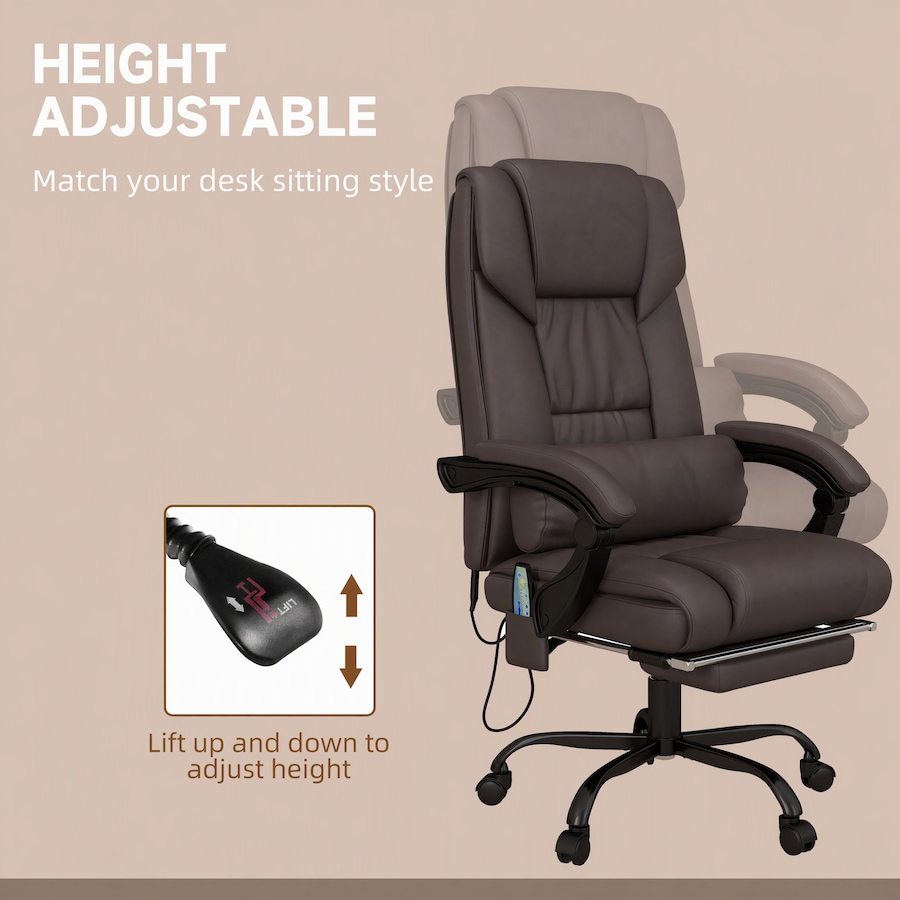 Image 980785_ALTMORE29.jpg, Product 980-785 / Price $189.99 - $194.99, Vinsetto Massage Office Chair with 6 Vibration Points, Executive Office Chair from Vinsetto on TSC.ca's Home & Garden department