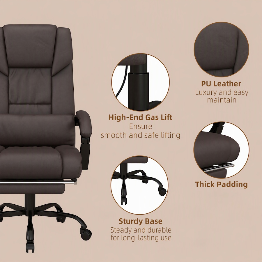Image 980785_ALTMORE35.jpg, Product 980-785 / Price $189.99 - $194.99, Vinsetto Massage Office Chair with 6 Vibration Points, Executive Office Chair from Vinsetto on TSC.ca's Home & Garden department