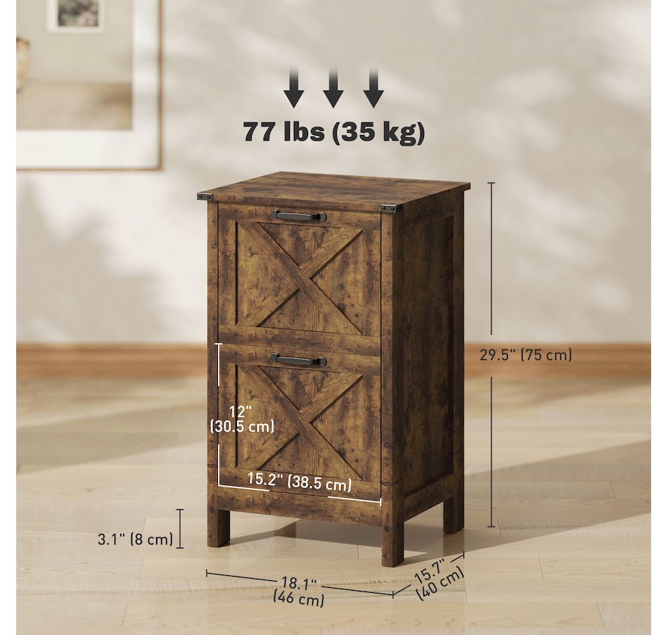 Image 980789_ALTMORE19.jpg, Product 980-789 / Price $114.99, HOMCOM File Cabinet with 2 Drawers Filing Cabinet for A4 Letter from HOMCOM on TSC.ca's Home & Garden department