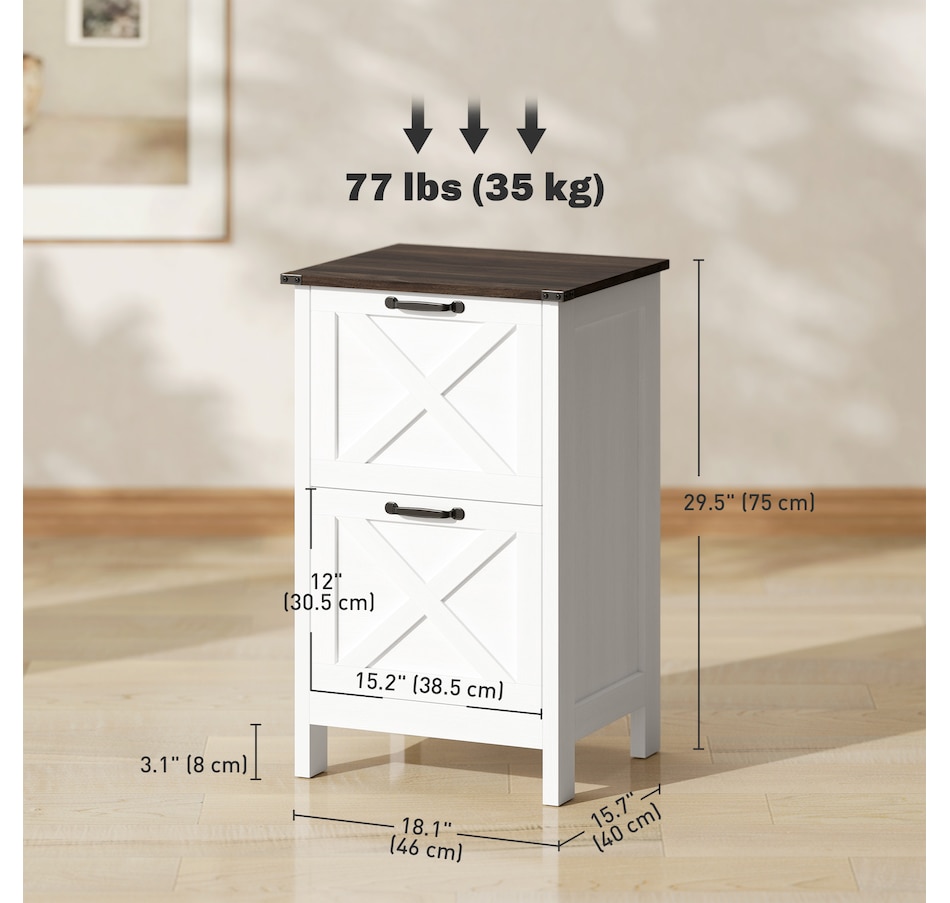 Image 980789_ALTMORE2.jpg, Product 980-789 / Price $114.99, HOMCOM File Cabinet with 2 Drawers Filing Cabinet for A4 Letter from HOMCOM on TSC.ca's Home & Garden department