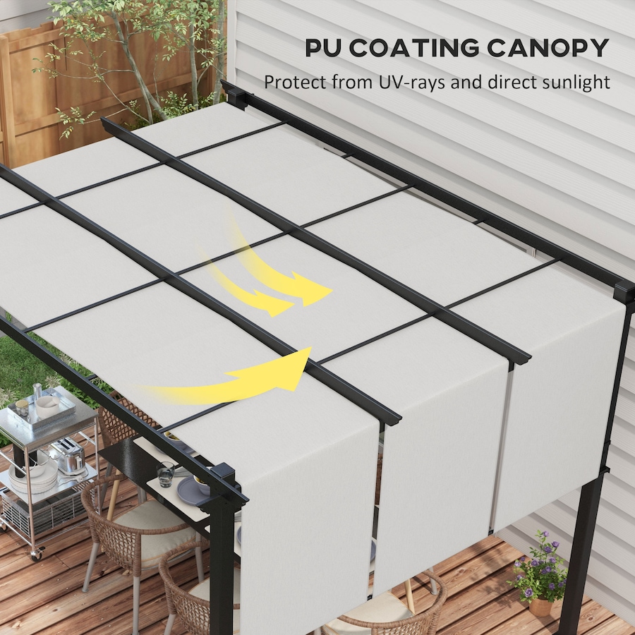 Image 980794_ALTMORE4.jpg, Product 980-794 / Price $279.99, Outsunny 10' x 12' Metal Pergola with Retractable Canopy for Patio, Deck from Outsunny on TSC.ca's Home & Garden department