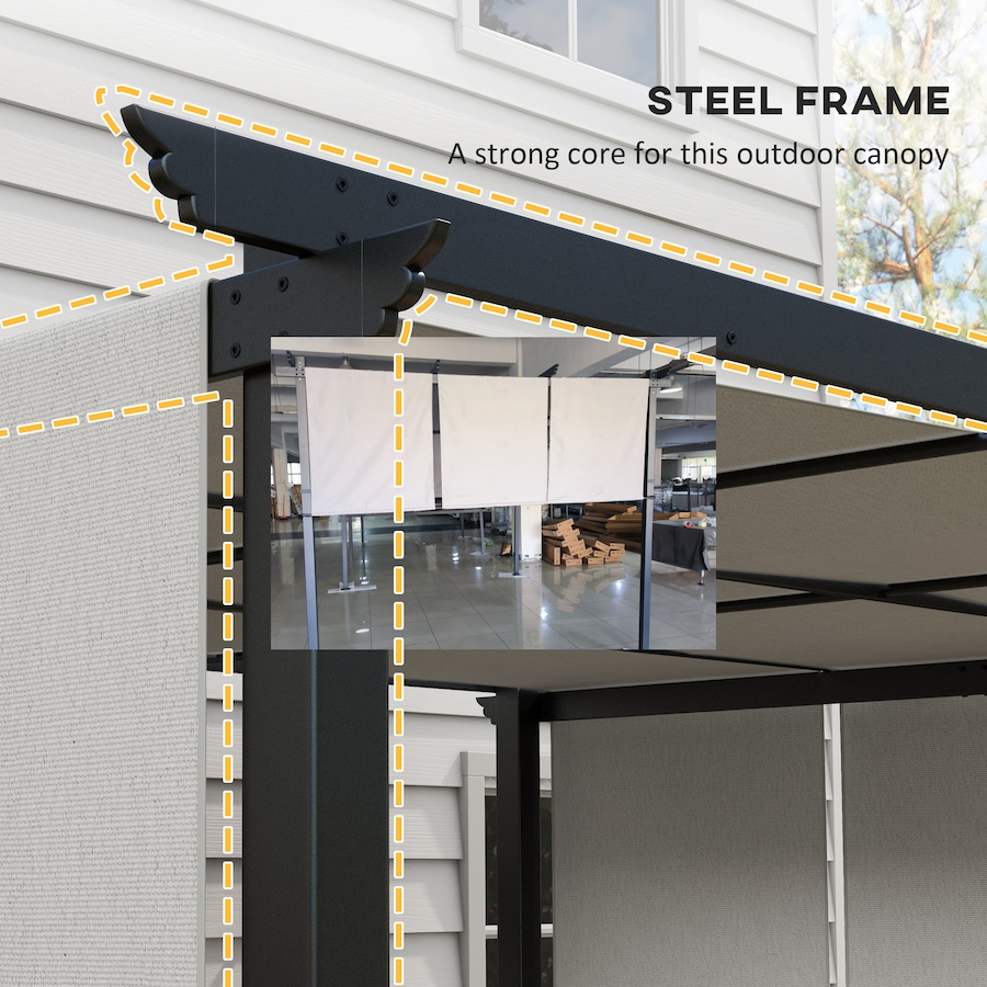 Image 980794_ALTMORE5.jpg, Product 980-794 / Price $279.99, Outsunny 10' x 12' Metal Pergola with Retractable Canopy for Patio, Deck from Outsunny on TSC.ca's Home & Garden department