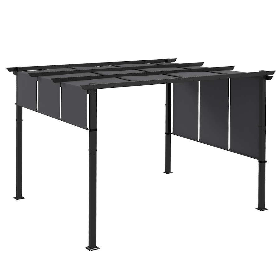 Image 980798.jpg, Product 980-798 / Price $299.99, Outsunny 10' x 12' Metal Pergola with Retractable Canopy for Patio, Deck from Outsunny on TSC.ca's Home & Garden department