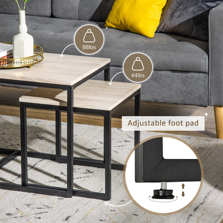Image 980802_ALTMORE13.jpg, Product 980-802 / Price $119.99 - $129.99, HOMCOM Nesting Coffee Table Set of 3, End Tables for Living Room from HOMCOM on TSC.ca's Home & Garden department