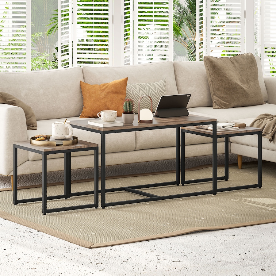 Image 980802_ALTMORE23.jpg, Product 980-802 / Price $119.99 - $129.99, HOMCOM Nesting Coffee Table Set of 3, End Tables for Living Room from HOMCOM on TSC.ca's Home & Garden department