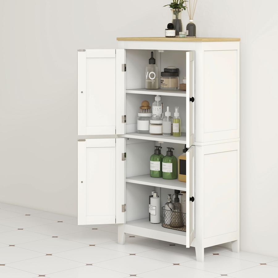 Image 980820_ALTMORE7.jpg, Product 980-820 / Price $129.99, HOMCOM Bathroom Cabinet with Adjustable Shelves and Doors, White from HOMCOM on TSC.ca's Home & Garden department