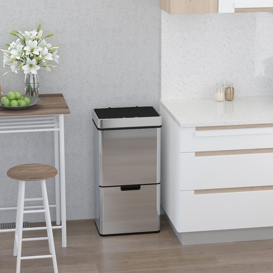 Image 980829_ALTMORE1.jpg, Product 980-829 / Price $199.99, HOMCOM 19 Gallon (72 L) Sensor Bin, Touchless Garbage Can w/ 3 Compartments from HOMCOM on TSC.ca's Kitchen department