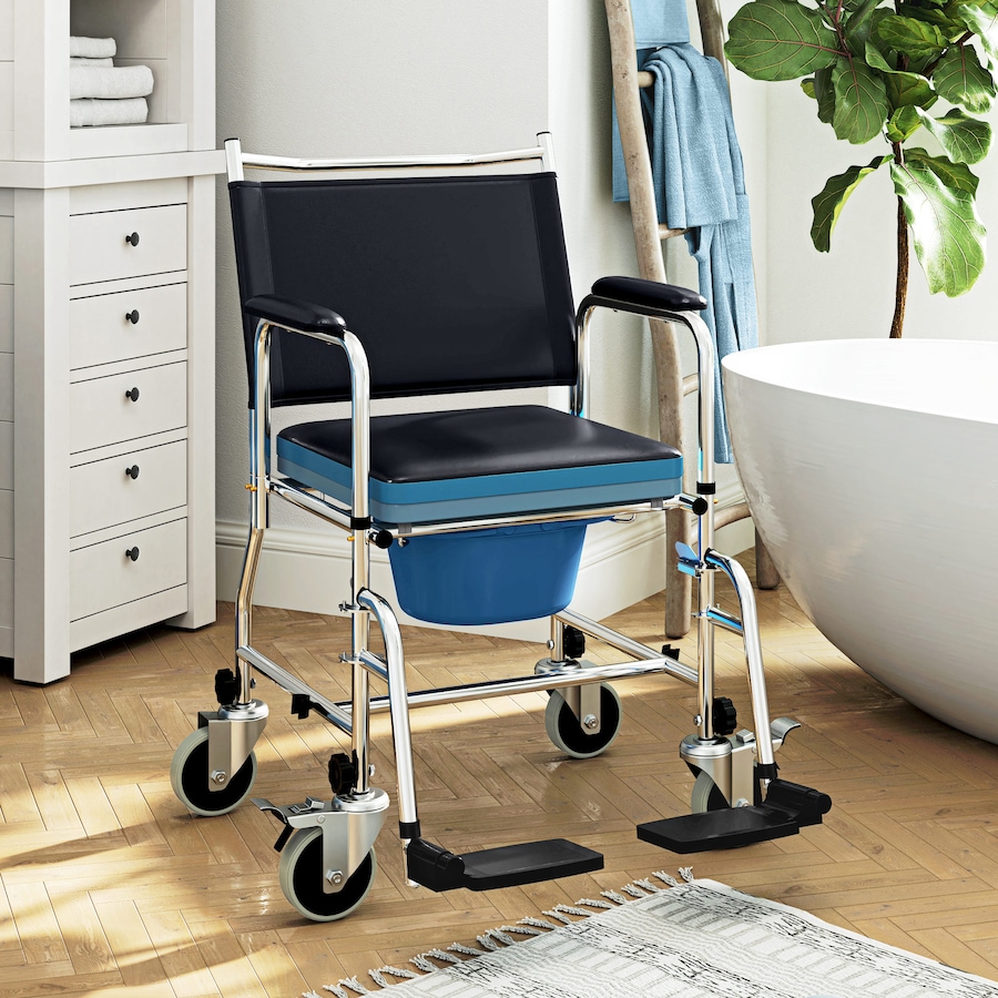 Image 980831_ALTMORE1.jpg, Product 980-831 / Price $179.99, HOMCOM Rolling Shower Wheelchair, Bedside Commode Toilet Chair for Seniors from HOMCOM on TSC.ca's department