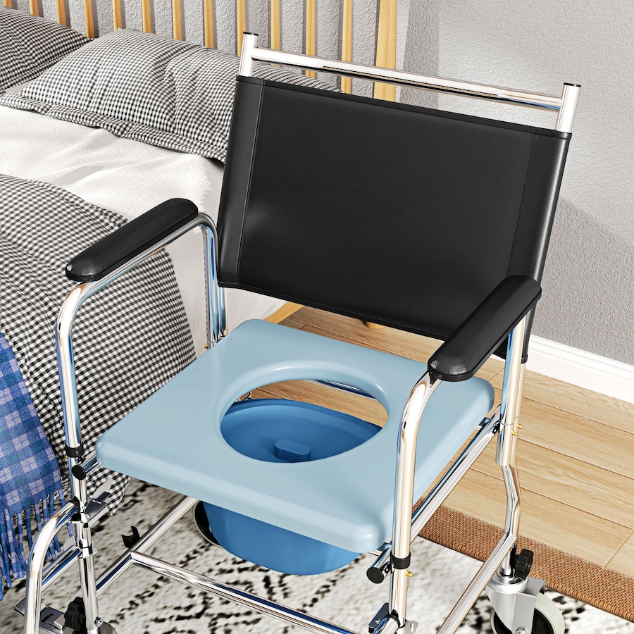 Image 980831_ALTMORE8.jpg, Product 980-831 / Price $179.99, HOMCOM Rolling Shower Wheelchair, Bedside Commode Toilet Chair for Seniors from HOMCOM on TSC.ca's department