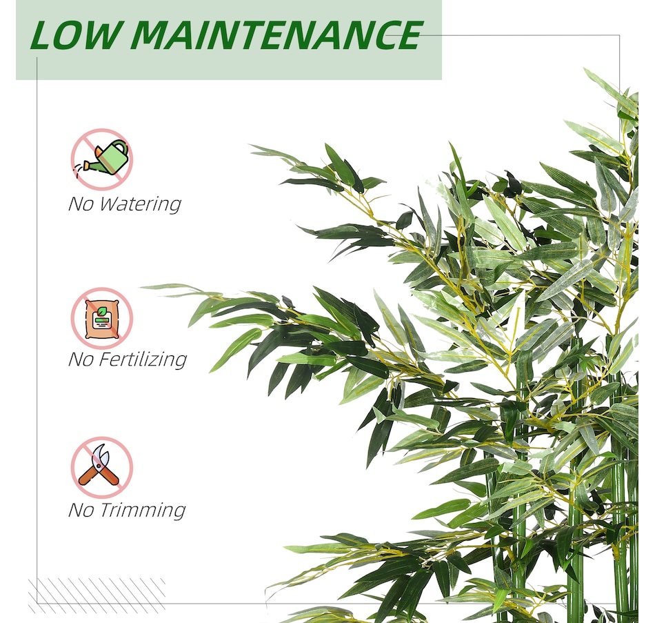 Image 980836_ALTMORE4.jpg, Product 980-836 / Price $109.99, HOMCOM 5ft Tall Artificial Bamboo Tree, Fake Bamboo Plant for Home Decor from HOMCOM on TSC.ca's Home & Garden department