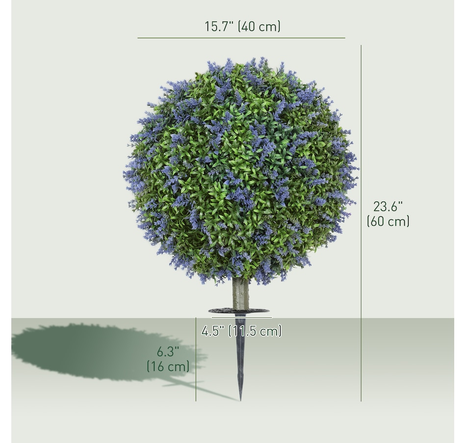 Image 980841_ALTMORE2.jpg, Product 980-841 / Price $79.99, HOMCOM Artificial Plants Faux Lavender Set of 2, UV Protected Fake Plants from HOMCOM on TSC.ca's Home & Garden department