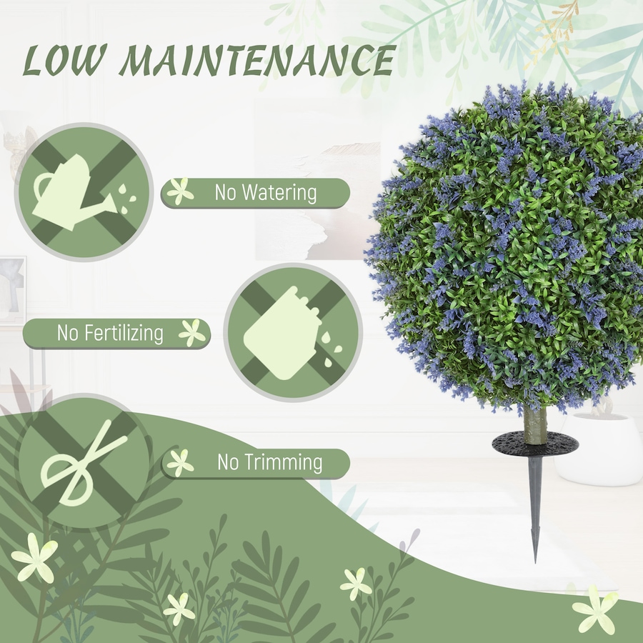 Image 980841_ALTMORE4.jpg, Product 980-841 / Price $69.99, HOMCOM Artificial Plants Faux Lavender Set of 2, UV Protected Fake Plants from HOMCOM on TSC.ca's Home & Garden department